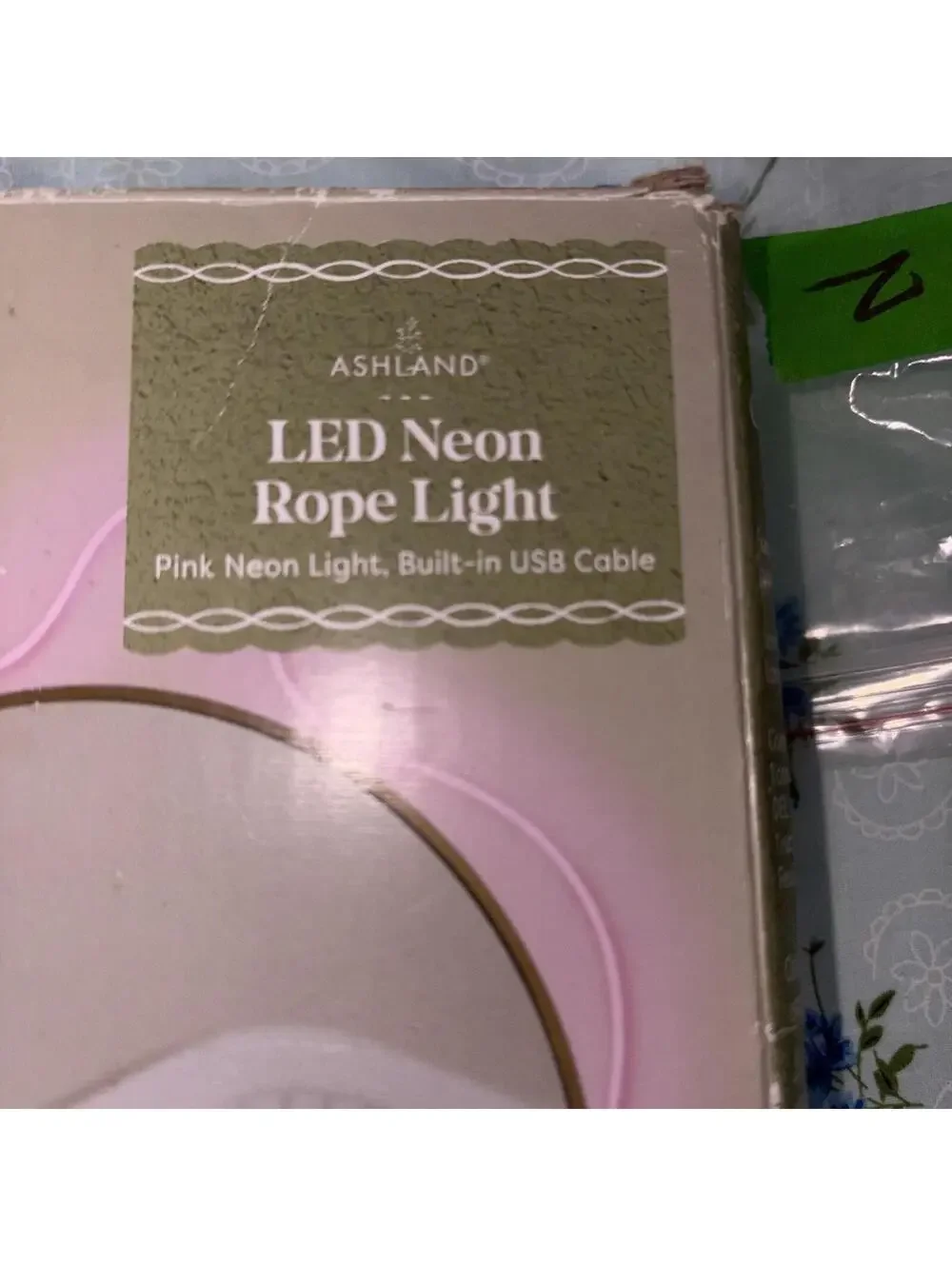 Ashland LED Neon Rope Light 11.4ft One Blue And One Pick Open Box